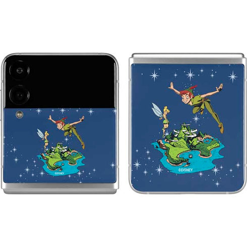 Disney Peter Pan and Tinker Bell in Neverland Galaxy Z Flip4 5G Skin